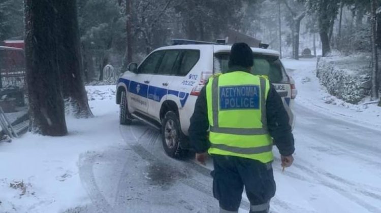 Η Αστυνομία ανακοίνωσε την κατάσταση στο οδικό δίκτυο για το Τρόοδος