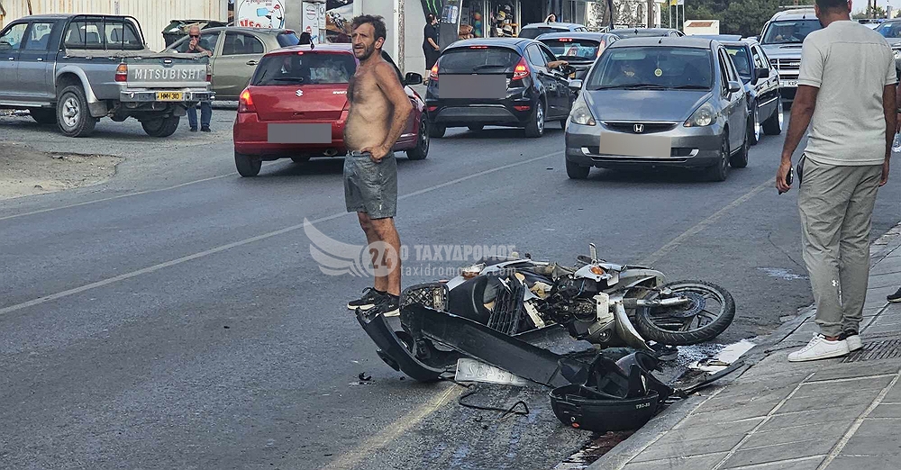 ΕΚΤΑΚΤΟ-Πάφος: Σοβαρό τροχαίο ατύχημα με μοτοσικλετιστή - Φώτο