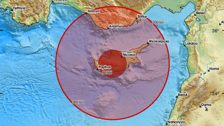 Σεισμός 3,7 Ρίχτερ ταρακούνησε την Κύπρο με επίκεντρο την Πάφο